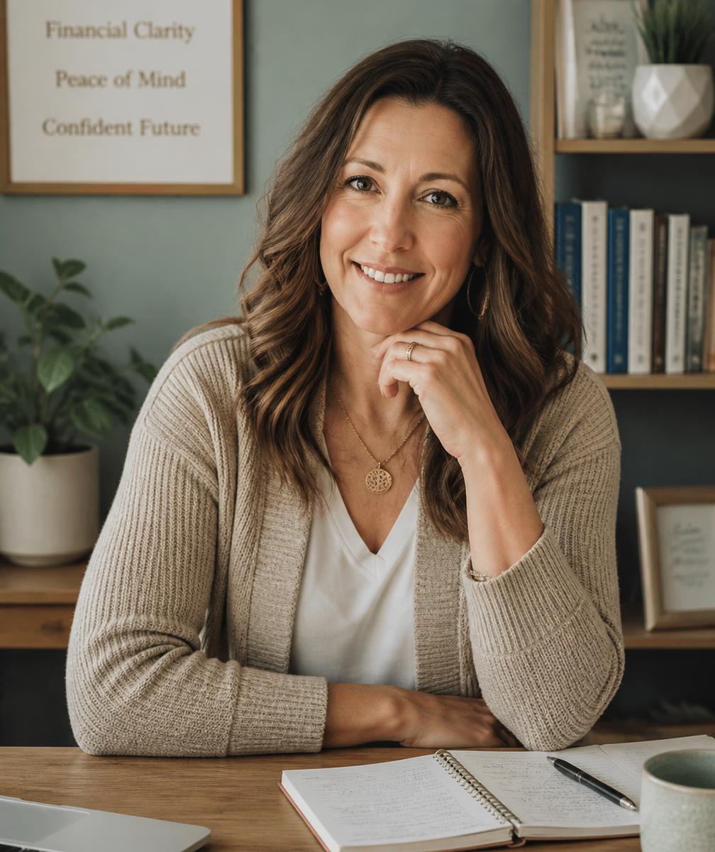 Founder of Dolphin Taxes, a financial coach and former corporate accountant, at her desk